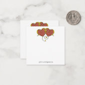 Ik Hou Van Jou Notitiekaart Ontwerp Notitiekaartje (Voorkant / Achterkant in situ)