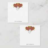 Ik Hou Van Jou Notitiekaart Ontwerp Notitiekaartje (Voorkant / Achterkant)