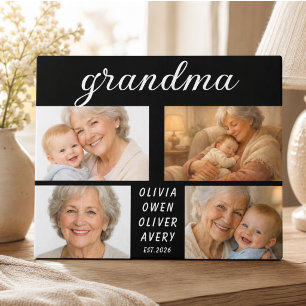 Ik hou van jou oma fotoplaquette Ouderdag Fotoplaat