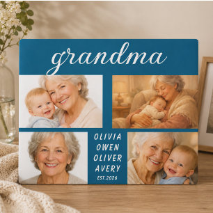 Ik hou van jou oma fotoplaquette Ouderdag Fotoplaat