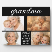 Ik hou van jou oma fotoplaquette | Ouderdag