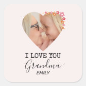 Ik hou van jou oma | Persoonlijke sticker (Voorkant)