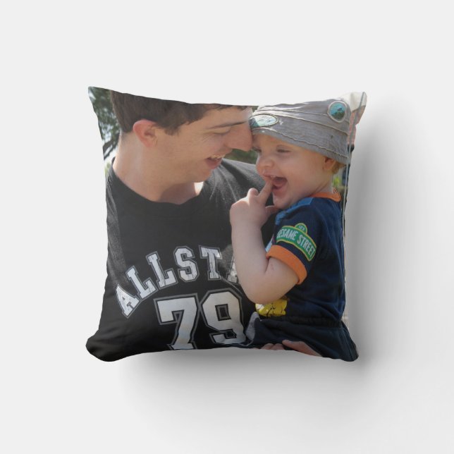 Ik hou van jou papa aangepaste foto kussen (Voorkant)