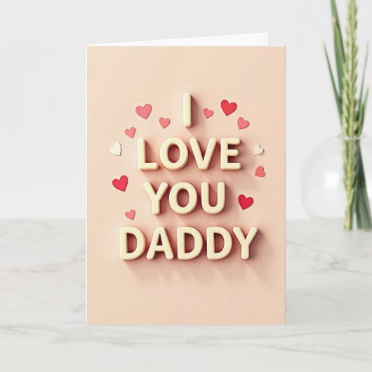 Ik Hou Van Jou Papa Beste Kaart (Voorkant)