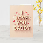 Ik Hou Van Jou Papa Beste Kaart (Gele Bloem)