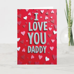 Ik Hou Van Jou Papa Eenvoudige Kaart