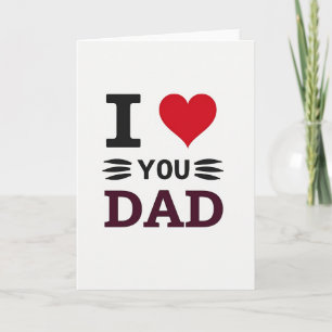 Ik Hou Van Jou Papa Grafische Kaart