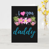 Ik hou van jou papa kaart (Gele Bloem)