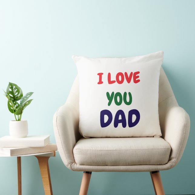 Ik hou van jou Papa Modern  Kussen (Stoel)