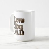 Ik hou van jou papa mok – Premium Vaderdag cadeau (Voorkant links)