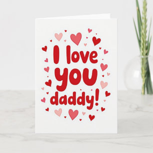 Ik hou van jou Papa Ontwerpkaart Kaart