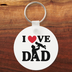 ik hou van jou papa sleutelhanger