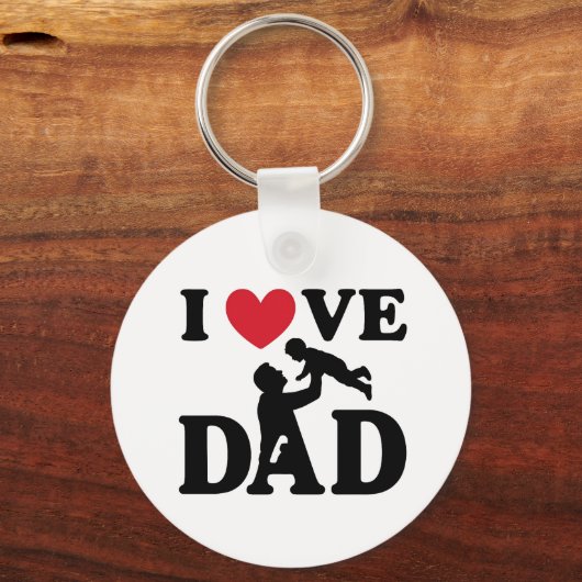 ik hou van jou papa sleutelhanger (Voorkant)