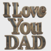 Ik Hou Van Jou Papa Sticker – Premium Vaderdag Cad (Voorkant)