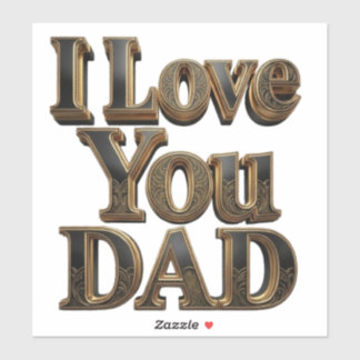 Ik Hou Van Jou Papa Sticker – Premium Vaderdag Cad