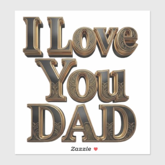 Ik Hou Van Jou Papa Sticker – Premium Vaderdag Cad (Vel)
