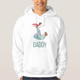 Ik hou van jou papa Superheld vader en kind hoodie