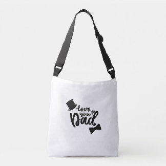 Ik hou van jou papa Vaderdag bodycross tote tas