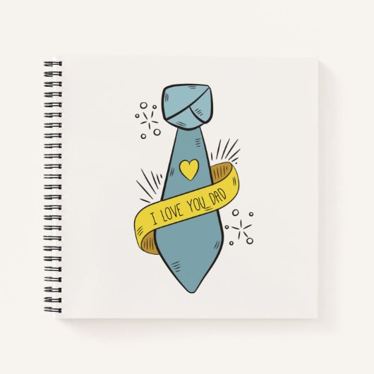 Ik hou van jou papa Vaderdag | Notitieboek (Voorkant)