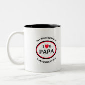 ik hou van jou papa vadersdag mok (Links)