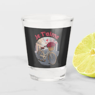 Ik hou van jou Parijs Liefdescitaat Valentijnsdag Shot Glas