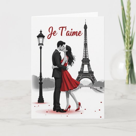 Ik Hou Van Jou Paris Koppelkaart Kaart (Voorkant)