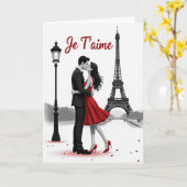 Ik Hou Van Jou Paris Koppelkaart Kaart (Gele Bloem)