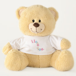 "Ik hou van jou" Patch Art Teddybeer | Esthetisch