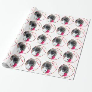 Ik Hou Van Jou Pekingese Puppy Cadeaupapier