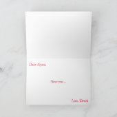 Ik Hou Van Jou Persoonlijke Fotokaart Kaart (Binnen)