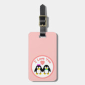 Ik hou van jou, Pinguïn Bagagelabel (Voorkant verticaal)