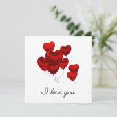 Ik hou van jou plat kaart (Staand voorkant)
