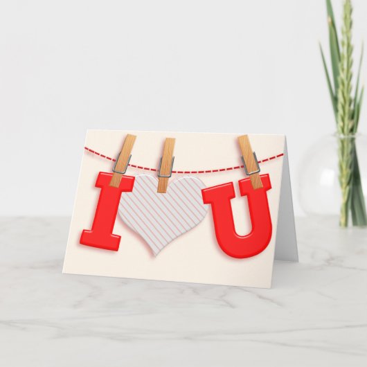 Ik hou van jou Platonic Valentijnkaart Feestdagen Kaart (Voorkant)