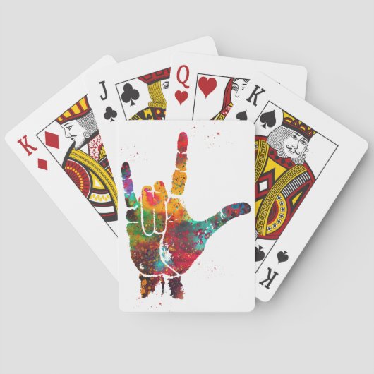 Ik Hou Van Jou Pokerkaarten (Achterkant)