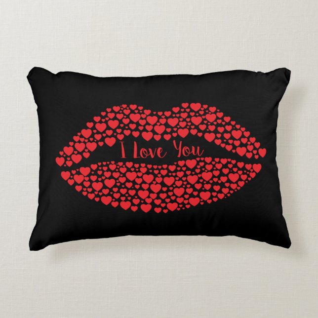 Ik Hou Van Jou Polyester Accent Kussen 40 cm x 30  (Voorkant)