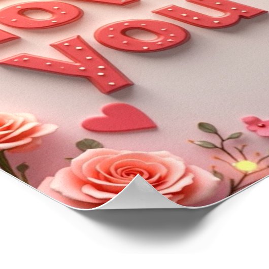 Ik hou van jou poster (Hoek)