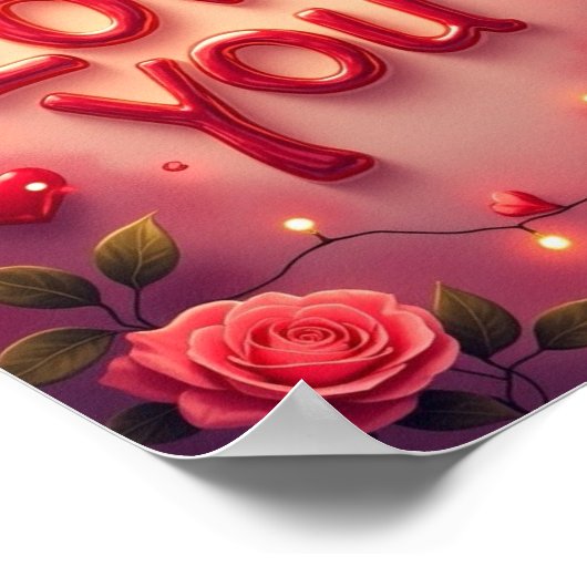 Ik hou van jou poster (Hoek)