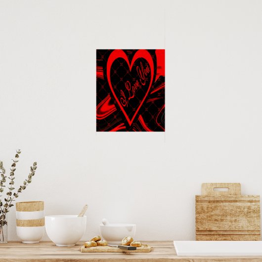 Ik hou van jou-Poster Poster (Keuken)