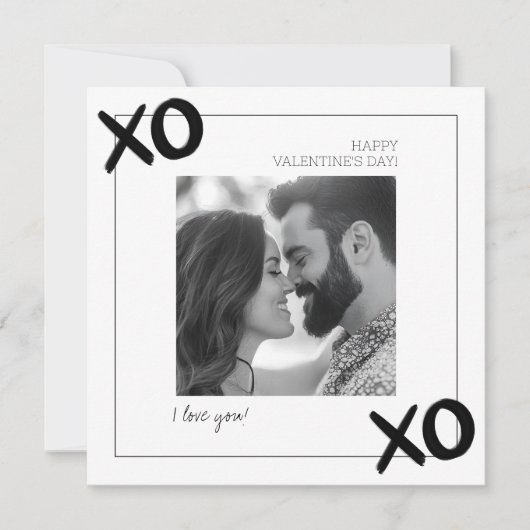 Ik hou van jou Prettige Valentijnsdag Echtgenoot X Feestdagenkaart (Voorkant)