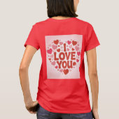 Ik Hou Van Jou Rode T-Shirt (Achterkant)
