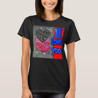 Ik Hou Van Jou Romantisch Hart T-Shirt | Klassieke