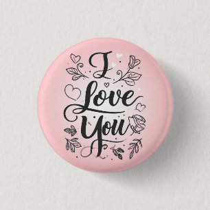 Ik hou van jou  ronde button 3,2 cm