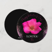 Ik hou van jou - Roos -Valentijnsdag Persoonlijk M Feestdagenkaart (Voorkant / Achterkant)