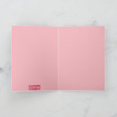 Ik hou van jou roze ily valentijnsdag geliefden kaart (Binnen)