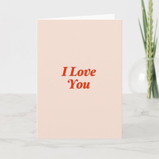 Ik Hou Van Jou Roze kaart (Voorkant)