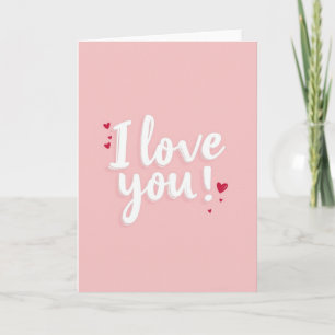 Ik Hou Van Jou Roze Tinten Kaart