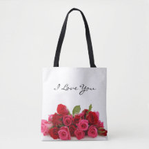 Ik Hou Van Jou Schat Rode en Roze Rozen