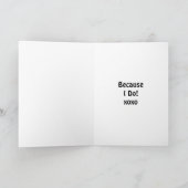 Ik hou van jou | Schattige romantische flirterige Kaart (Binnen)