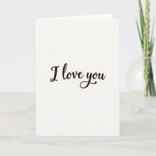 Ik Hou Van Jou Sepia Script Kaart