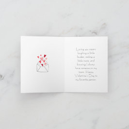 'Ik hou van jou' significante ander op Valentijnsd Kaart